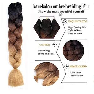 🔥🔥HOST PIC🔥🔥Kanekalon Ombré Braiding Hair Pack of 10